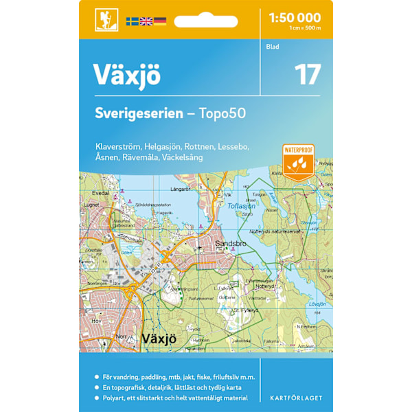 17 Växjö Sverigeserien Topo50 9789189427969