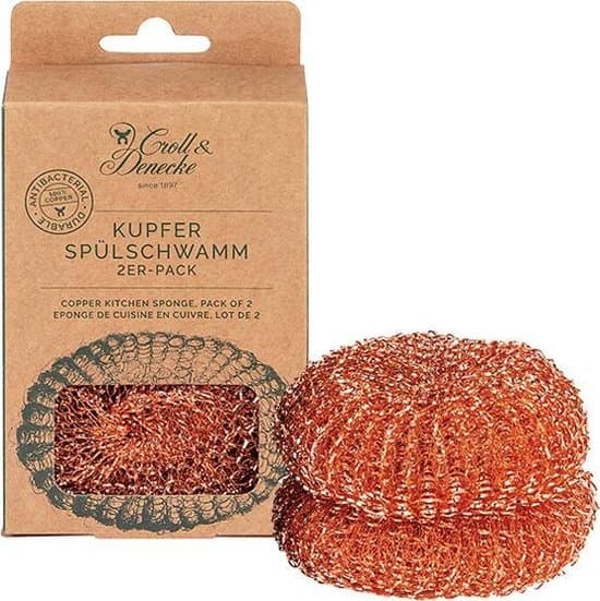 Croll & Denecke Skrubboll i koppar, 2-pack 4009463202965