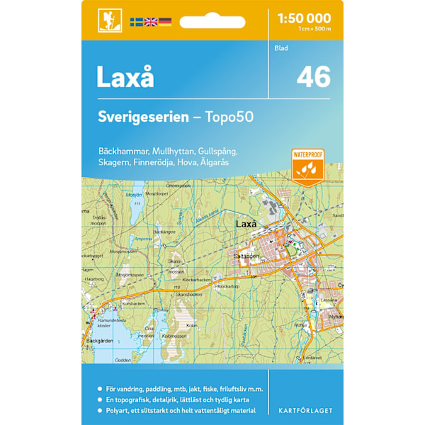 46 Laxå Sverigeserien Topo50 9789189997257
