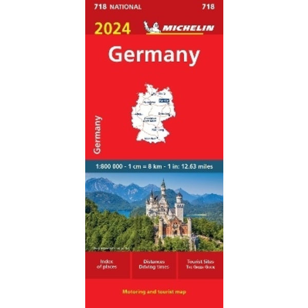 Germany 2024 - Michelin National Map 718: Map 9782067262607