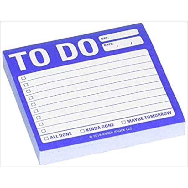 Knock Knock To Do Sticky Note 9781683490463