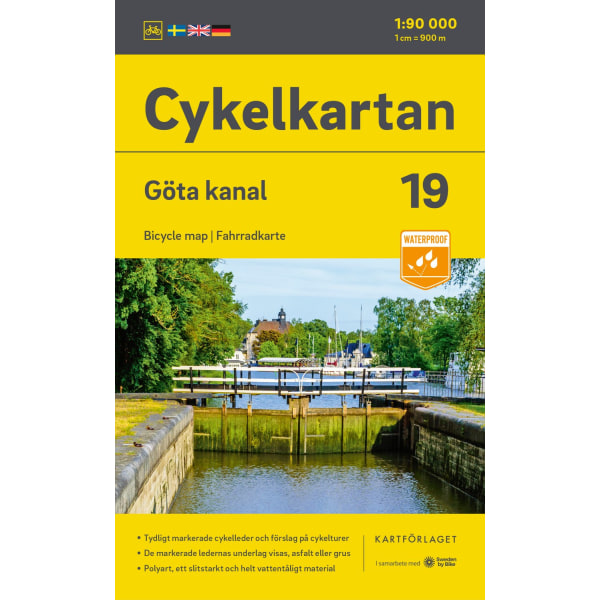 Cykelkartan Blad 19 Göta kanal 2023-2025 9789189427358