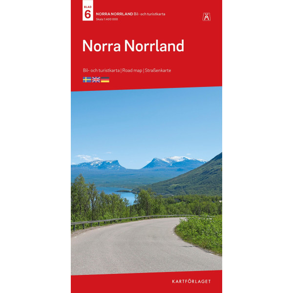 Norra Norrland Bil & Turistkarta Nr 6 : Skala 1 9789189427105