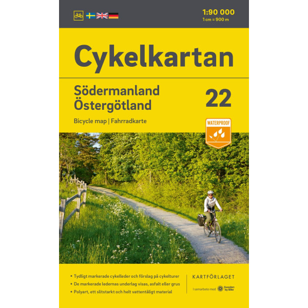 Cykelkartan Blad 22 Södermanland/Östergötland 2023 9789189427389