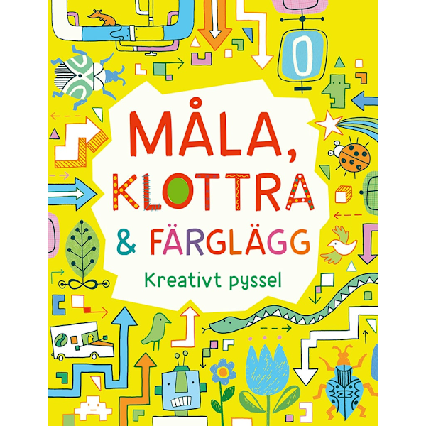 Måla, klottra & färglägg 9789180375139