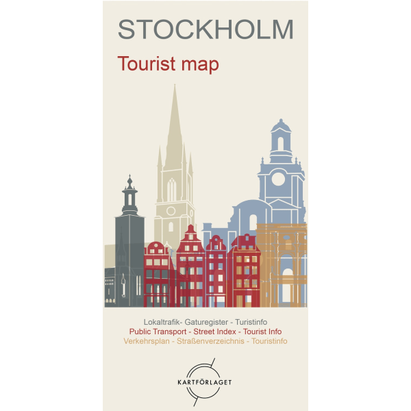 Stockholm Tourist map Kartförlaget 1:13000 9789189427532