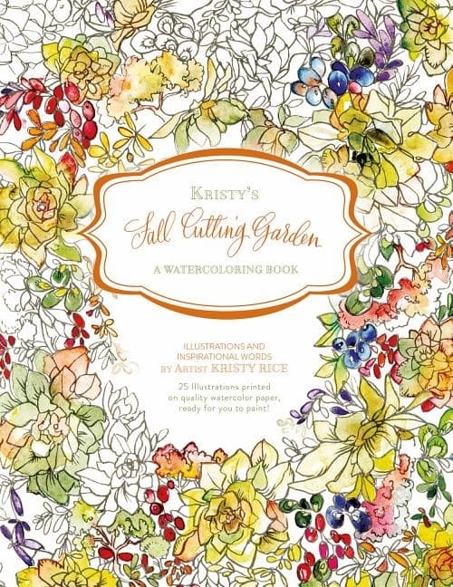 Kristys fall cutting garden - a watercoloring book 9780764353796