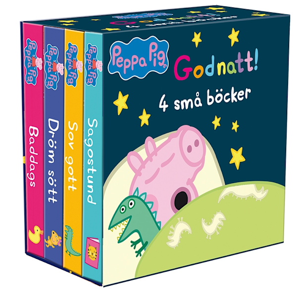 Godnatt! 4 små böcker 9789180382977