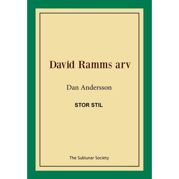 David Ramms arv (stor stil) 9789188221902