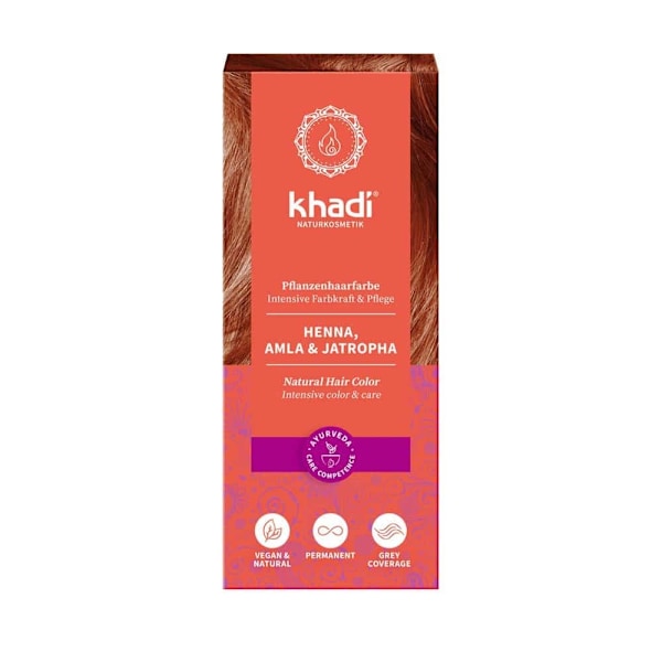 Khadi Henna, Amla & Jatropha – Röd 4260378040114