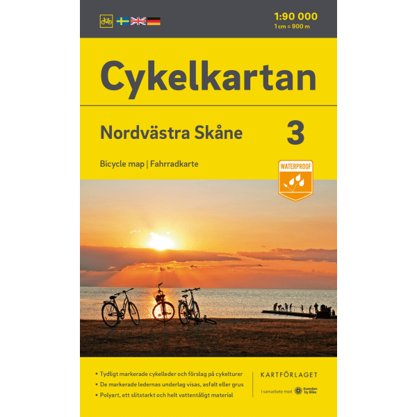 Cykelkartan Blad 3 Nordvästra Skåne 2023-2025 9789189427198