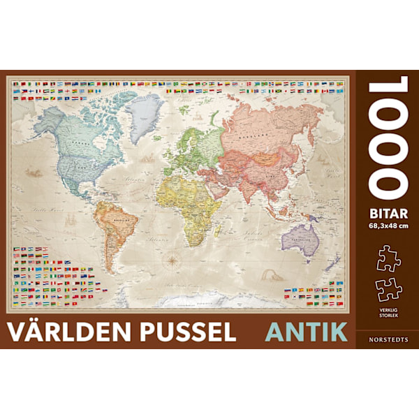Världen Pussel Antik 1000 bitar 9789113112565