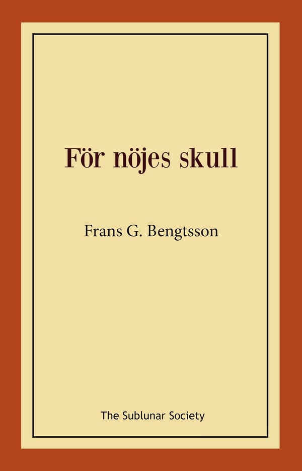 För nöjes skull 9789189518551