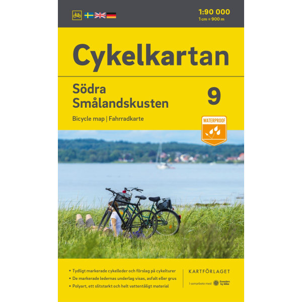 Cykelkartan Blad 9 Södra Smålandskusten 2023-2025 9789189427259