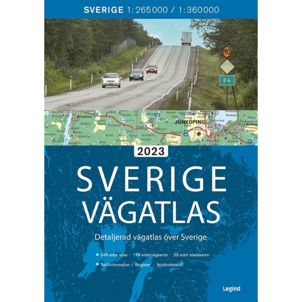 Sverige vägatlas 2023 9788775372621