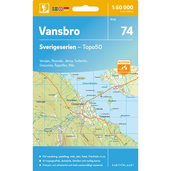 74 Vansbro Sverigeserien Topo50 9789189997530