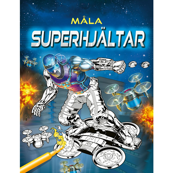Måla superhjältar 9789180374927