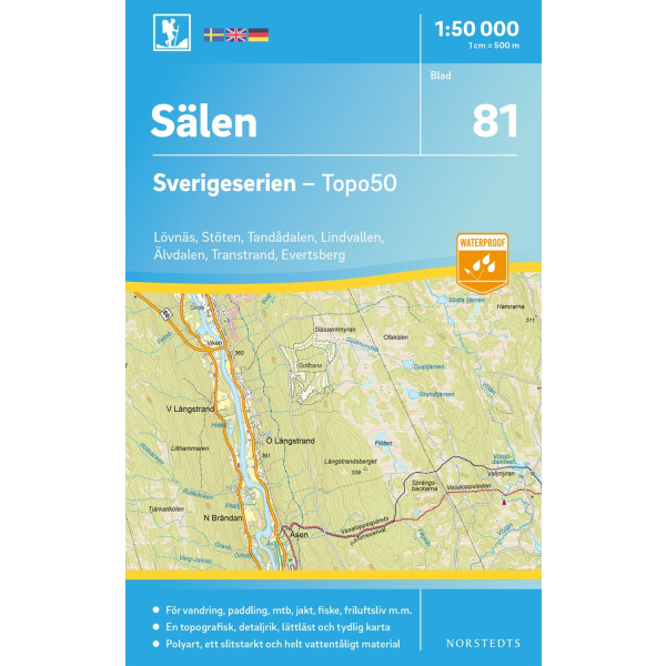 81 Sälen Sverigeserien Topo50 : Skala 1:50 000 9789113086446