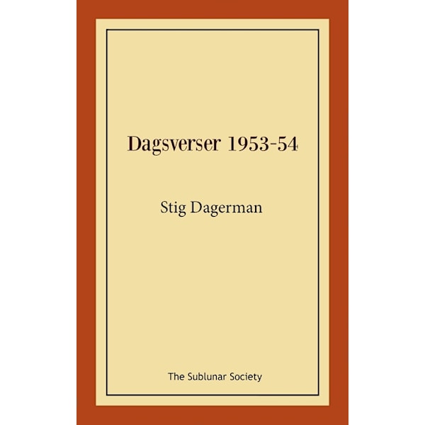 Dagsverser 1953-54 9789189518360