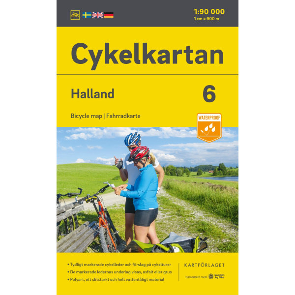 Cykelkartan Blad 6 Halland 2023-2025 9789189427228