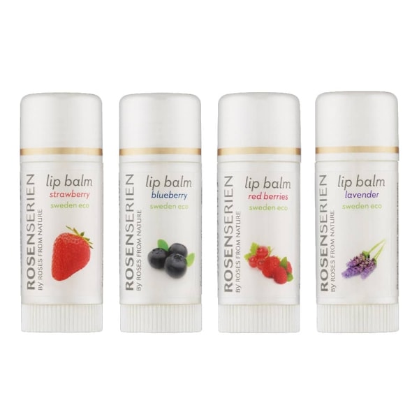 Rosenserien Lip Balm Strawberry, 7,5 ml 7350008511392