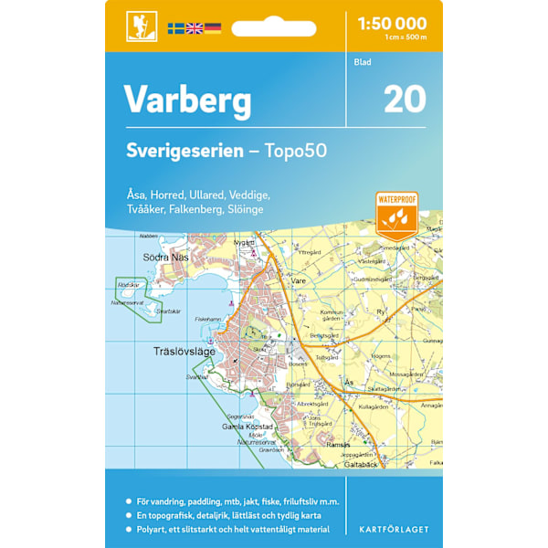 20 Varberg Sverigeserien Topo50 9789189427990