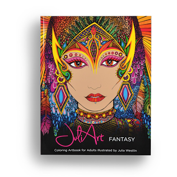 JuliArt fantasy coloring artbook for adults 9789198380507