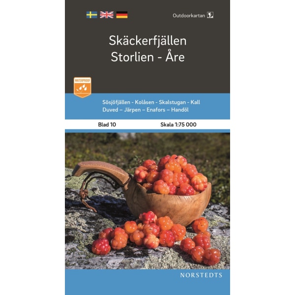 Outdoorkartan Skäckerfjällen Storlien Åre : Blad 9789113105079