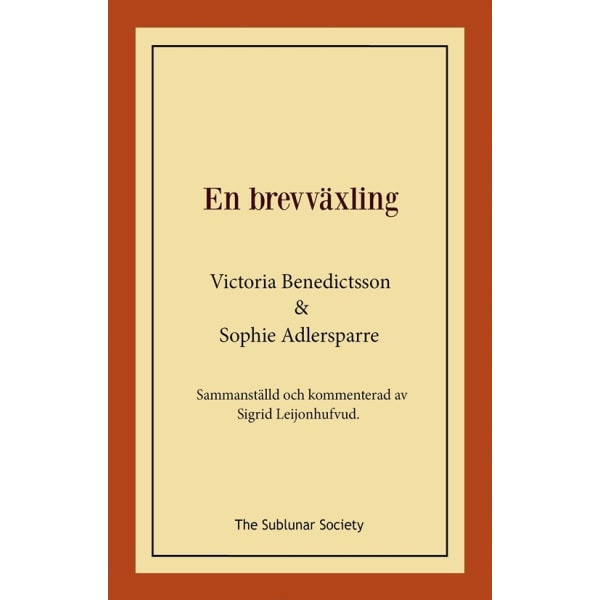 En brevväxling 9789189518049