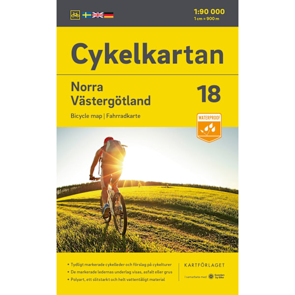 Cykelkartan Blad 18 Norra Västergötland 2023-2025 9789189427341