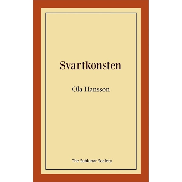 Svartkonsten 9789188999207