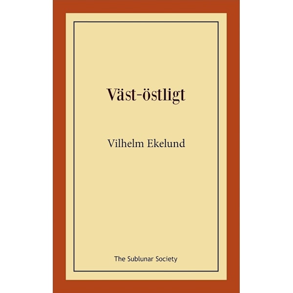 Väst-östligt 9789188999634