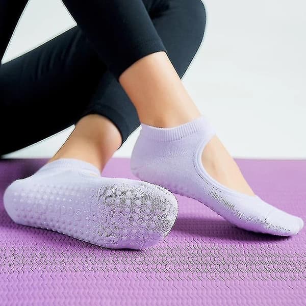 Dame Kæmmet Anti-slip Sokker Pilates E Able Gulv