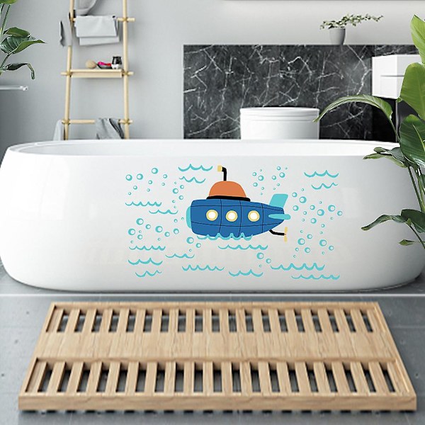 Dww-40x60cm, liukumattomat kylpytarrat 3D-kylpyammeen liukumattomat tarrat Ocan-kylpyammeen tarrat, lapsiturvallisuuteen B