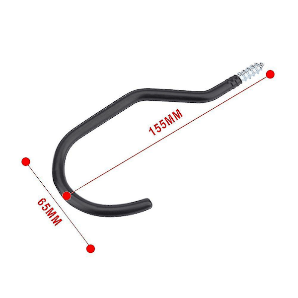 1 Pari Pyöräteline, Sopii Kaikkiin Pyörätyyppeihin, Leveä Aukko, Helppo Päällä/Pois - Täydelliset Koukut/Ripustimet Autotallin Kattoon Ja Seinälle Pyörän Säilytykseen Ja Ripustamiseen