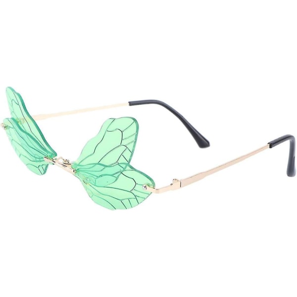 Förklädnad glas Dragonfly Wings Solglasögon Fancy Dress Up Roliga Glas Dräkt Fotoglasögon