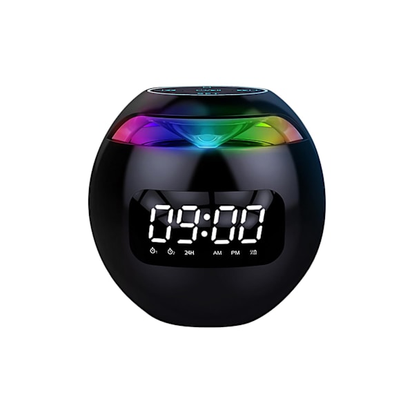 Rea-utförsäljning Bluetooth-väckarklocka Audio Trådlös Bluetooth-högtalare Bärbar Dubbel Alarm