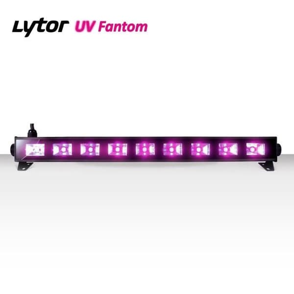 Halloween dekorasjonspakke - IBIZA LIGHT - 9x3W LED-strips + Mini LED-strobelys - Blacklight - 2x9x3W UV - 24 LED-strobelys