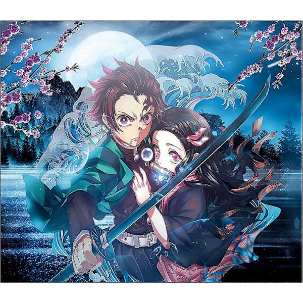 Demon Slayer Gobeläng Anime Gobeläng Cartoon Poster Bakgrund Gobeläng för Demon Slayer Fans för Presenter Konst Heminredning College Sovrum Födelsedagsfest