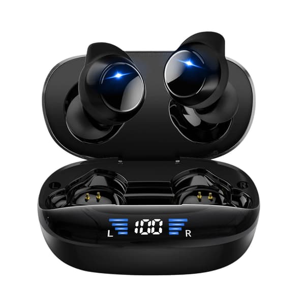 Mini Bluetooth-hörlurar True Wireless Sports 5.2 Digital Display-hörlurar In-Ear brusreducerande headset