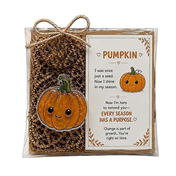 Halloween-present för humörstöd – Mini-minnessak i glas för stresslindring D