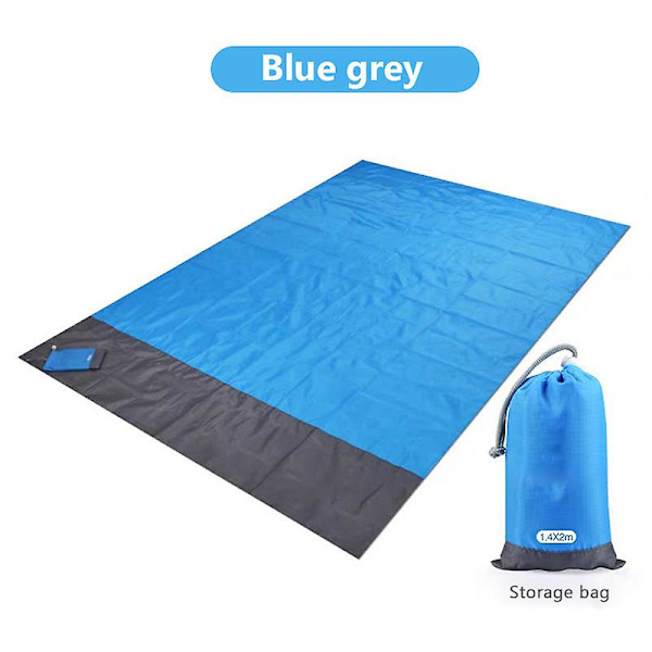 1,4*2M campingmatte vanntett strandteppe utendørs bærbar piknik bakkematte madrass utendørs camping piknik matte teppe（Lydorange）