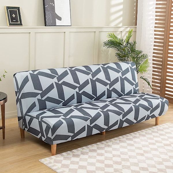 Sofaovertræk uden armlæn til foldbar sovesofa uden armlæn, 115-145cm