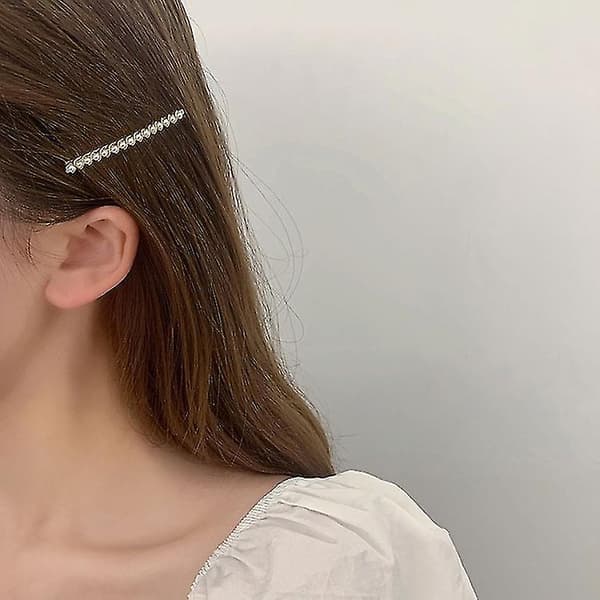 2 stk. Hårspenner Dame Trendy Nye Hårklips Perle Sideklips, Små, Utsøkte Og Søte