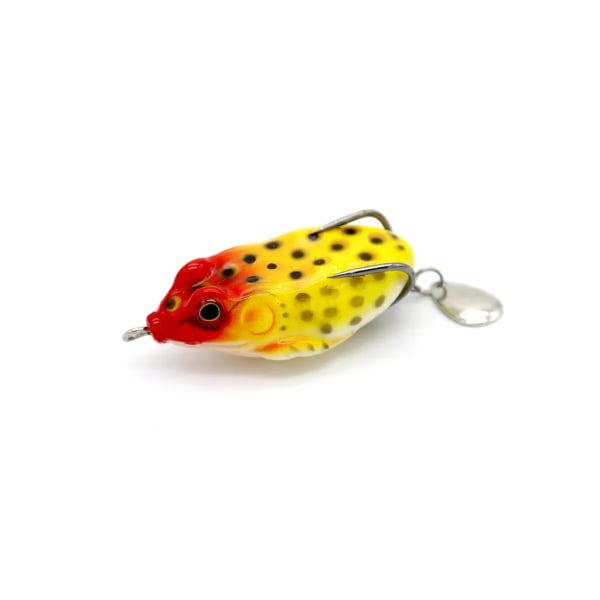 LIXADA 5 st Soft Lure Kit Bionic Frog Lures Realistiska simbeten Konstgjorda krokar Fiskeredskap lockar 2,2 tum 0,4 Oz/styck