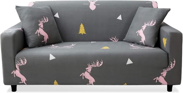 Sofaovertrekk 1-delt sofaovertrekk elastisk mykt stoff 3-seter