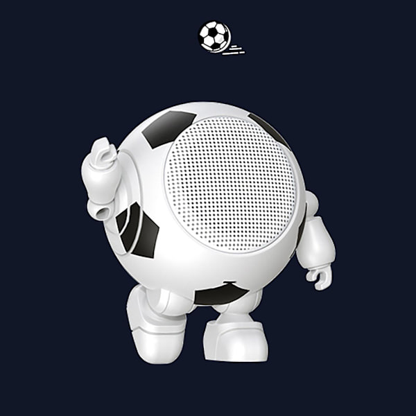 Kannettava Bluetooth-kaiutin Bluetooth-robottikaiutin Söpö kannettava pieni teräs Bluetooth-ääni langaton (Monivärinen)