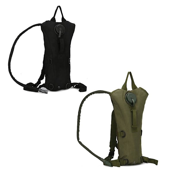 3L utomhus hydreringsväska taktisk militär vandring camping hydreringsryggsäck bärbar cykel hydreringsryggsäck（Svart）