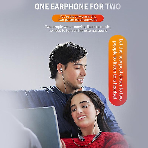 Halshängande magnetiskt Bluetooth 5.0-headset med LED trådlösa sportöronsnäckor hängande nack-Bluetooth in-ear löparhörlurar