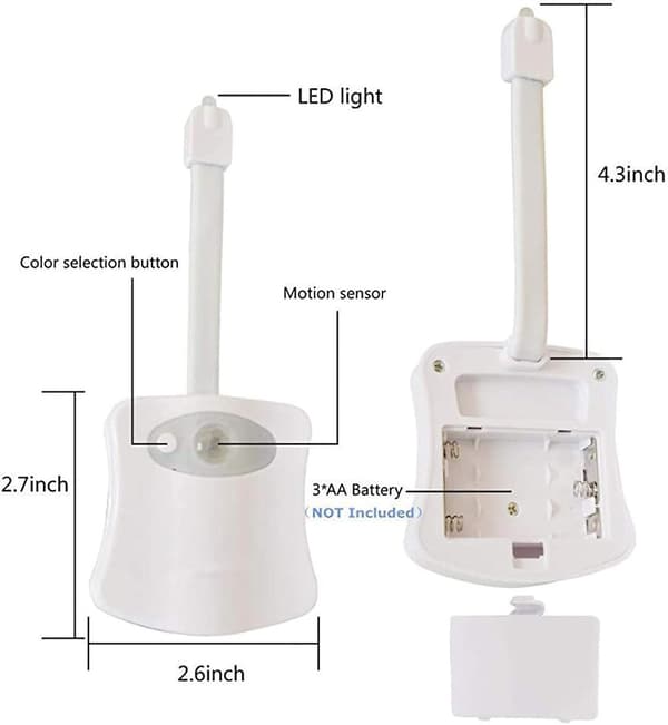 Smart toalett nattlys - LED-bevegelsessensor